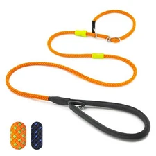 Slip Leads for DogsTop Speed Training Dog Leash 2-in-1 No-Pull Slip Leash and...