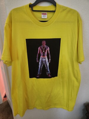 Supreme Tupac Hologram Tee Yellow Size Large | eBay