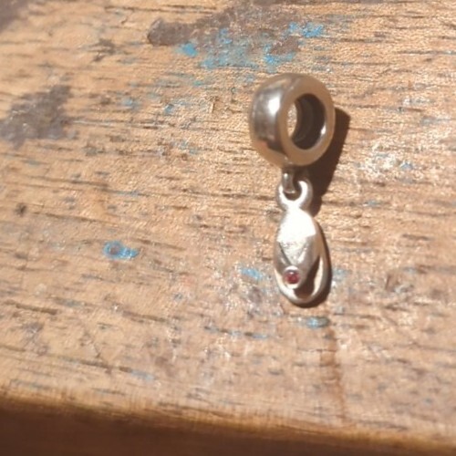 Pandora Solid Sterling Silver Beach Flip Flop Sum… - image 2