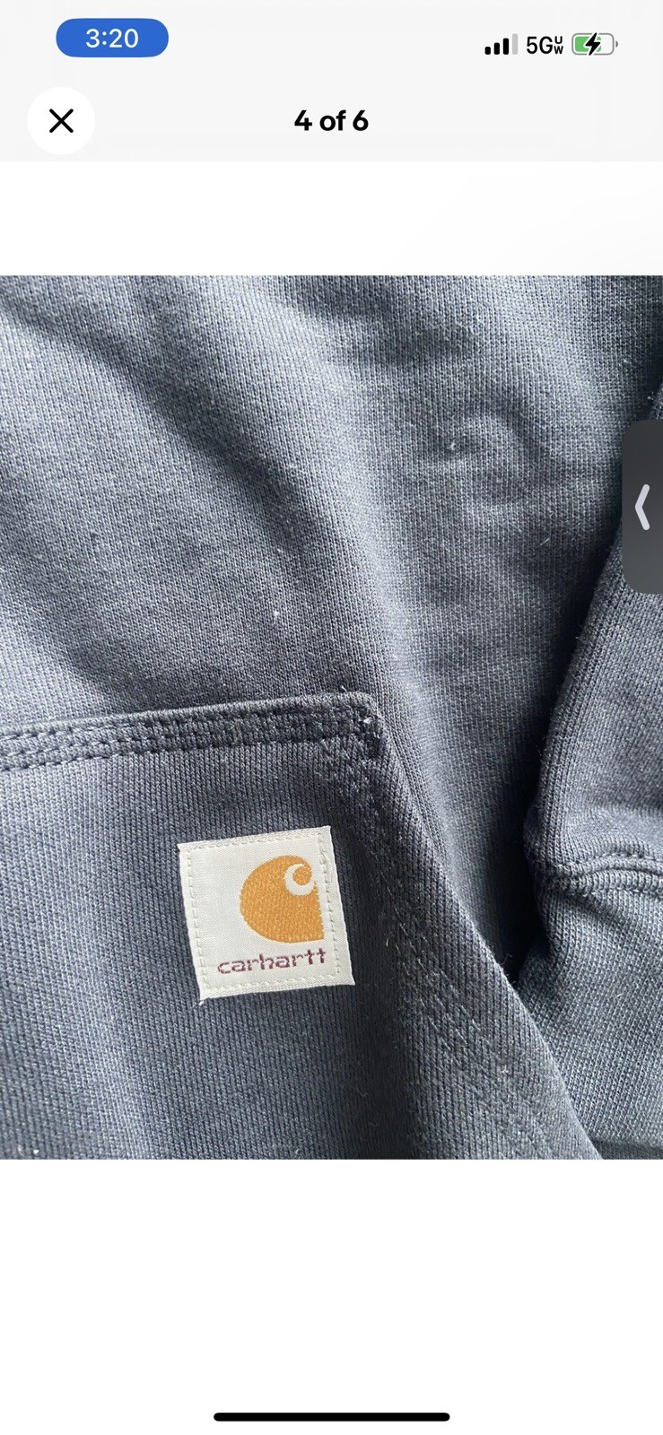 Barstool Sports Colorado Carhartt Hoodie Sweatshirt Navy Blue Loose