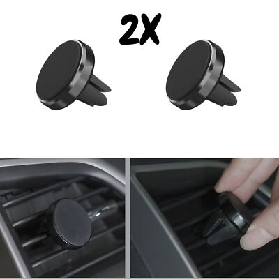 2X Handyhalterung Auto Lüftungsgitter Magnet KFZ mit Metallplättchen Smartphone