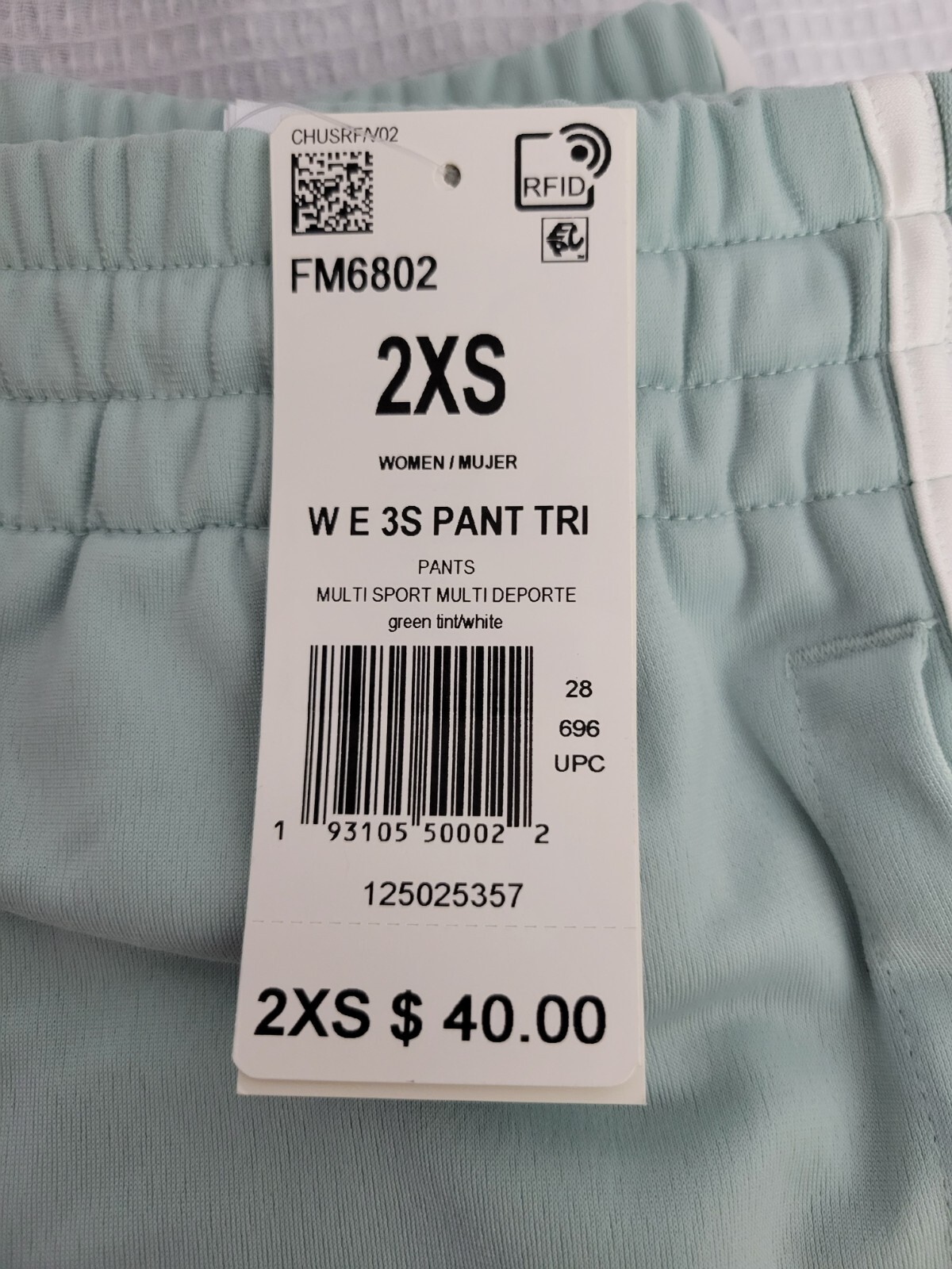 Adidas womens pants Multi Sport Multi Deporte green tint w e 3s 2xs