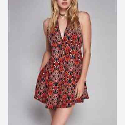 Free People Get Together Printed Tunic Dress Size 0