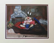 DISNEY SPLASH MT RABBIT PHOTO SIGNED BY DISNEY SCUPTOR/IMAGINEER TERRI HARDIN