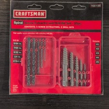 Craftsman 9+66196 10-Piece screw extractor and drill set