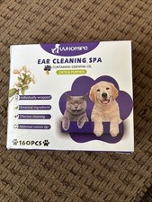 2-in-1 Pet Ear Cleaner Swabs   Natural  Gentle Ear Cleaner for Dogs  Cats  ...