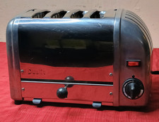 Dualit 4 Slice Toaster  Model 40415 Chrome Made In England TESTED WORKS