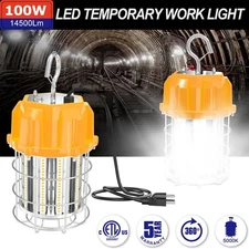 100W LED Temporary Work Light Construction Jobsite Hanging Workshop Lamp 14500Lm