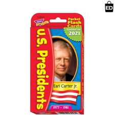 Compact 56-Card Presidents Flash Card Set: Ideal for Social Studies Learning