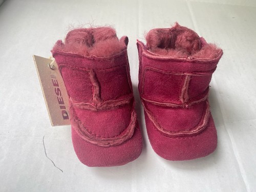 Diesel Baby Girl New ELF FAUX FUR BOOTIES BOOTS 16 Eur/ 0 US RTL $69 - Picture 3 of 9