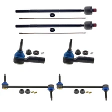 Mevotech Supreme Front Inner Outer Tie Rod Ends Sway Bar Link Kit for Mustang V6