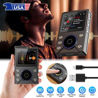 HiFi MP3 Player Bluetooth 5.2 Lossless DSD Audio Music Player Portable Audio