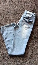 SHEIN Damen Jeans Bootcut blau Gr. 42 helle W...