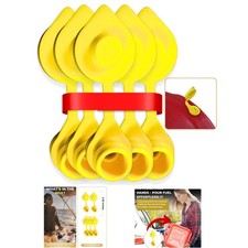 Efficient Fuel Vent Caps - 5-Pack Yellow Gas Can Accessories for All Vehicles