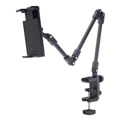 Heavy Duty Phone Tablet Metal Holder Adjustable Foldable Stand Carbon Steel