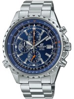Casio EF-527D-2AVUEF Herrenuhr Lederarmband Edifice Silber