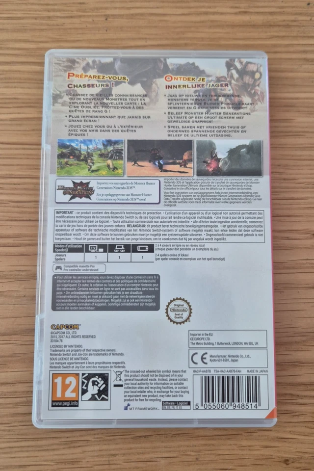 NINTENDO SWITCH MONSTER HUNTER GENERATIONS ULTIMATE GAME PEGI 12 CAPCOM LIKE NEW - Image 2 of 3