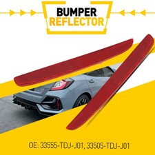 For 2017/18/19/20/2021 Honda Civic Sedan Rear Reflector Tail Bumper Light Cases