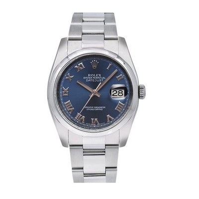 Rolex Datejust 116200 Oyster Perpetual 36mm Stainless Steel Blue Dial Watch 2016