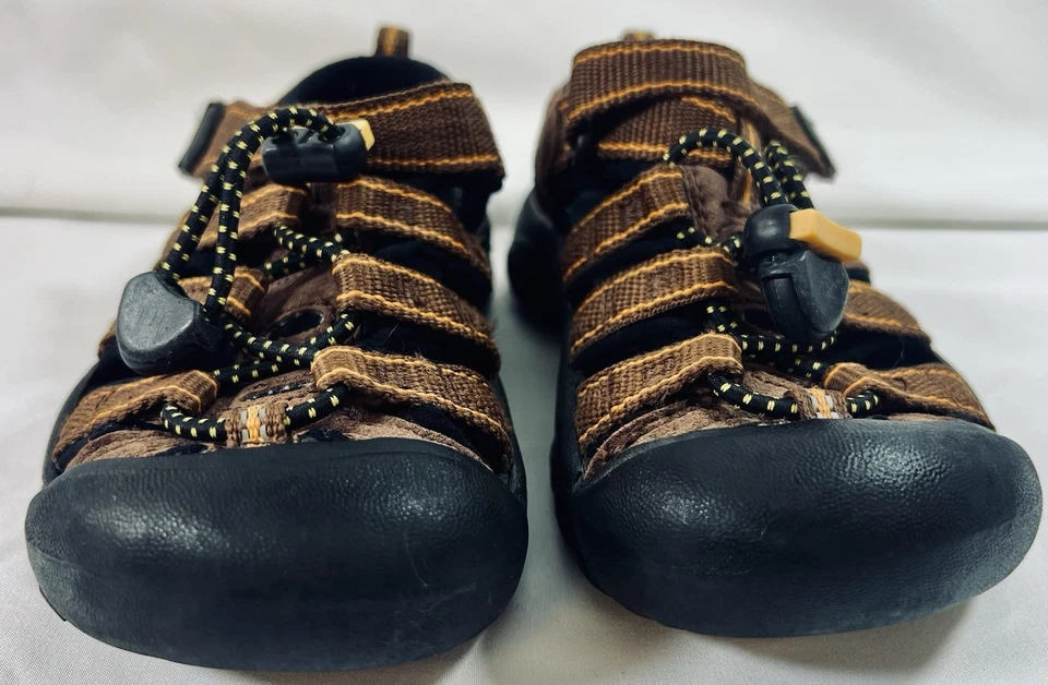 Sandalia Deportiva Keen Newport Marrón Naranja Niños Talla 10 Jóvenes Senderismo Impermeable Foto 2 de 4