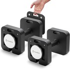 Ensemble d'Haltères Réglables 10-50/80lb Incréments de 5lb Verrouillage Rapide Poids Carré