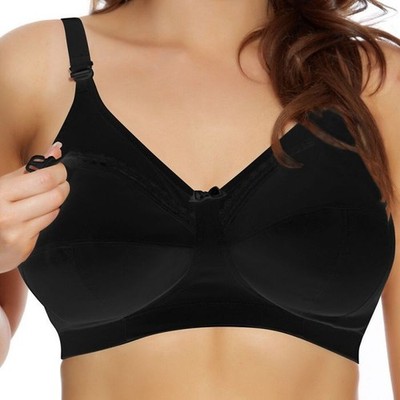 Elomi Beatrice Soft Cup Nursing Bra UK 36E Black RRP £38