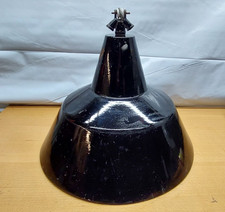 Email Emaille Lampe Fabriklampe Industrielampe Werkstattlampe Bunkerlampe H-41cm