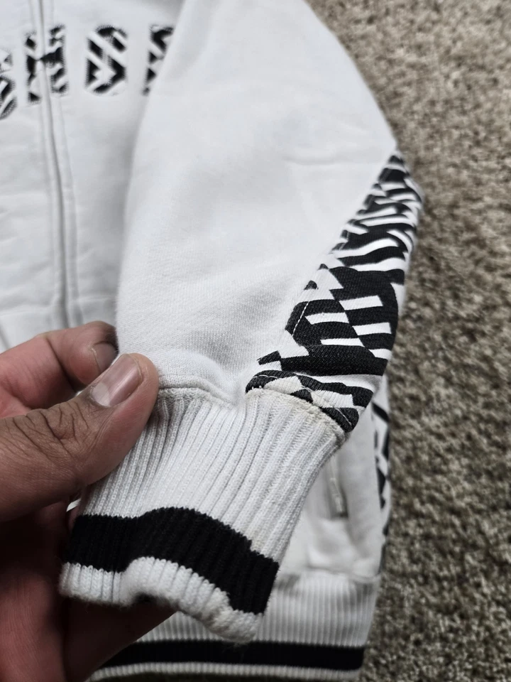 Vintage DC Shoes Hoodie Medium Womens White Full Zip Long Sleeve Skater Y2K - Image 4 of 4