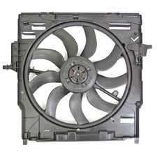 RADIATOR AND CONDENSER FAN ASSEMBLY WITH ONE BIG FAN; 2.0 LITER L4