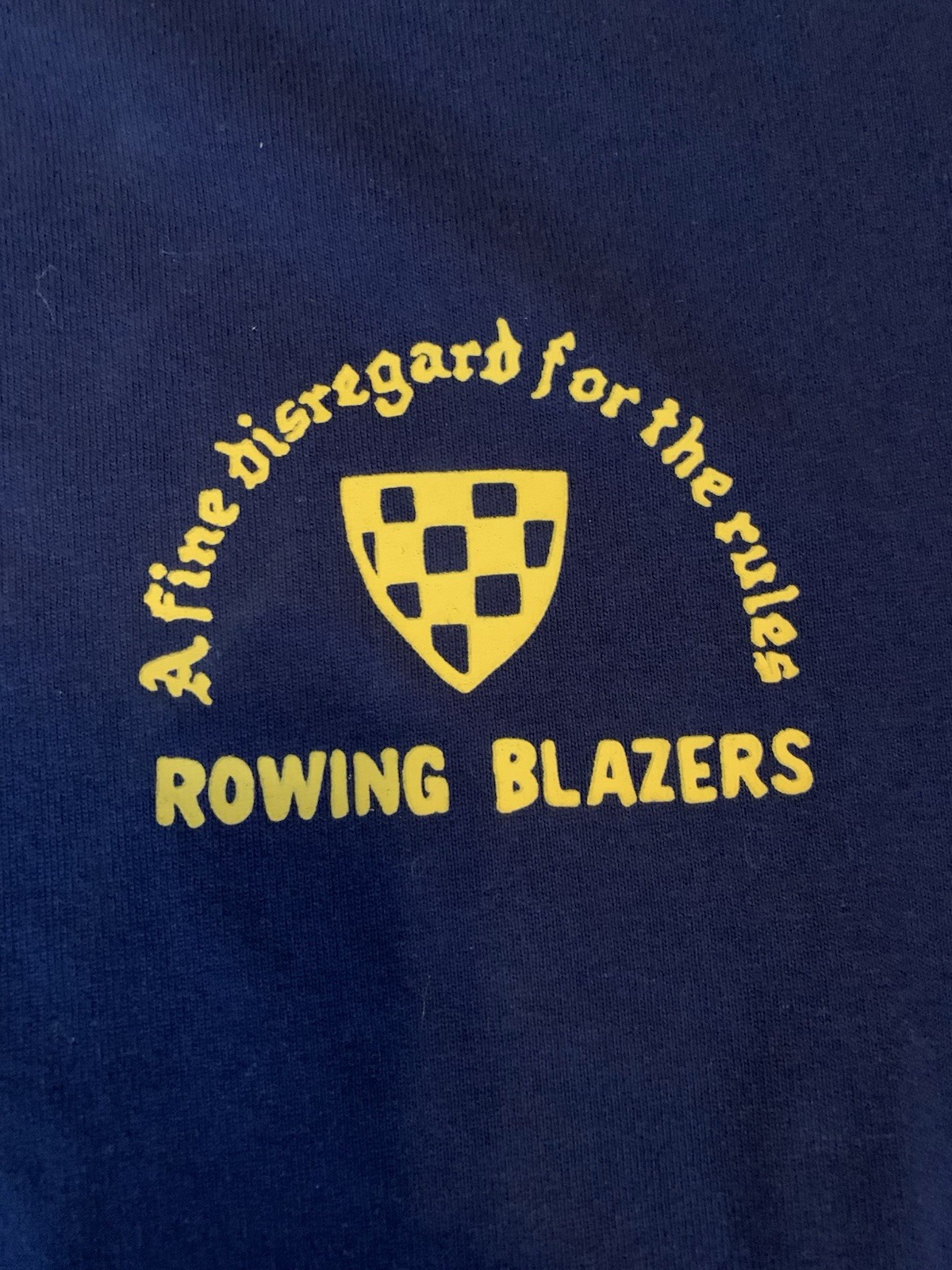 FILA Nuova camicia ROWING BLAZERS x TARGET XL logo blu navy "Disregard Rules" unisex