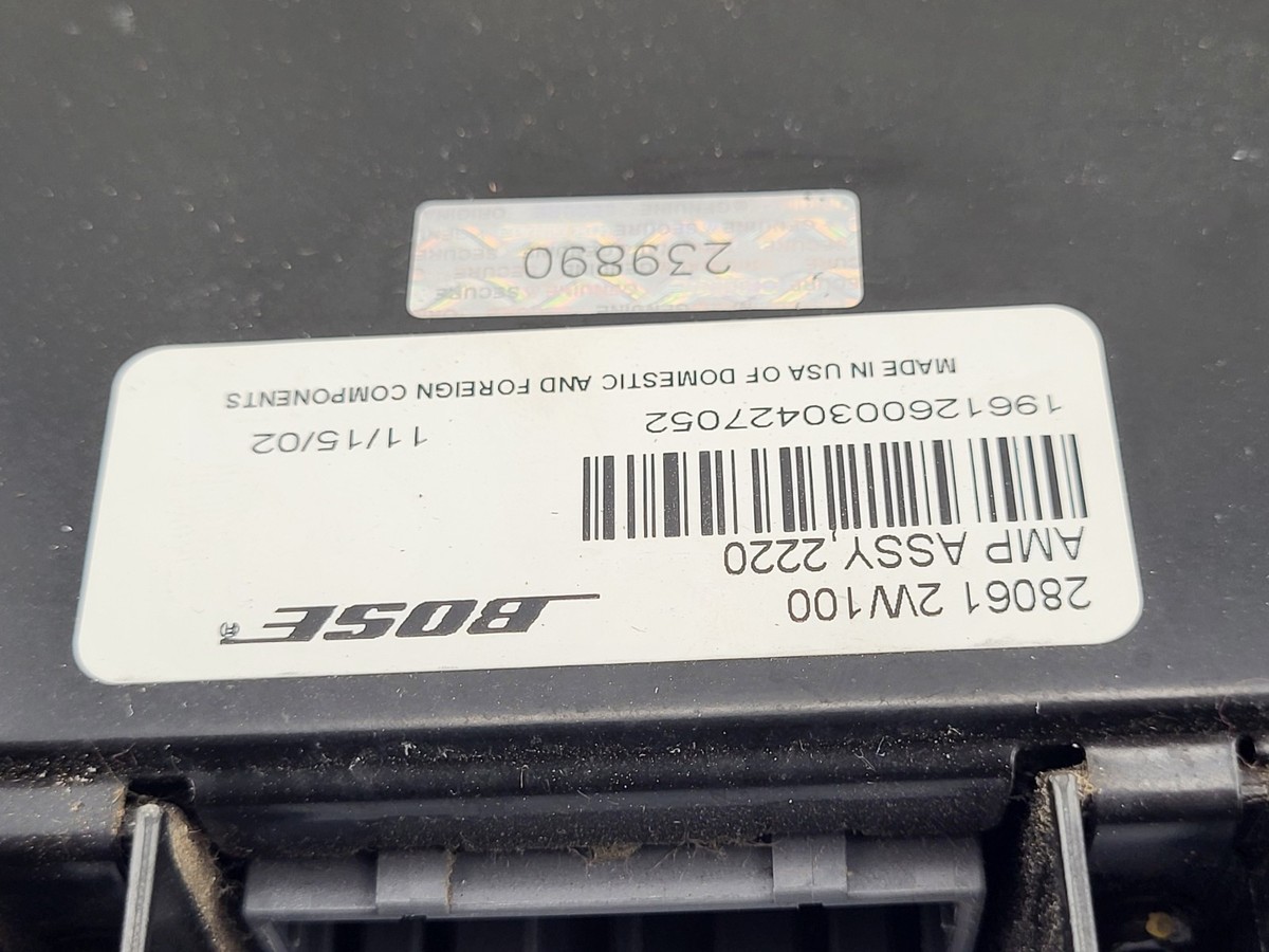 99-04 Nissan Pathfinder Bose Amp OEM 28061-2w100 for sale