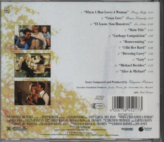 CD - WHEN A MAN LOVES A WOMAN Soundtrack " ZUSTAND SEHR GUT #A280# - Bild 2 von 2