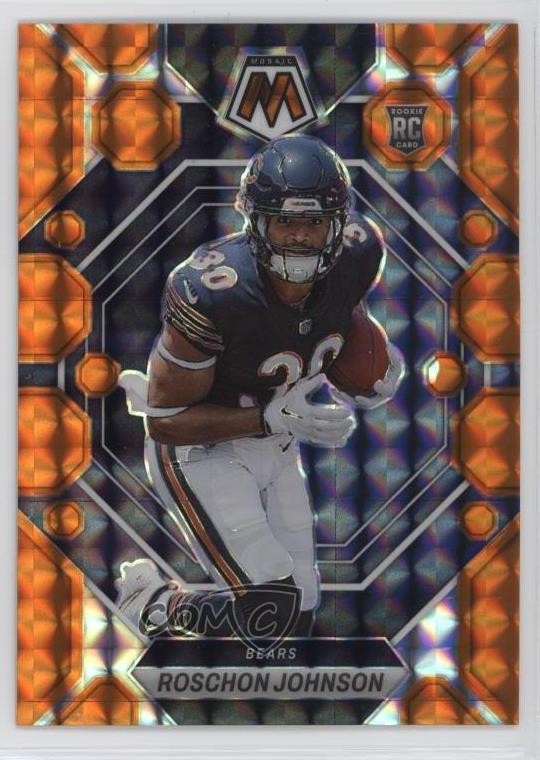 2023 Panini Mosaic Rookies Orange Prizm /199 Roschon Johnson #359 Rookie RC 0j8f