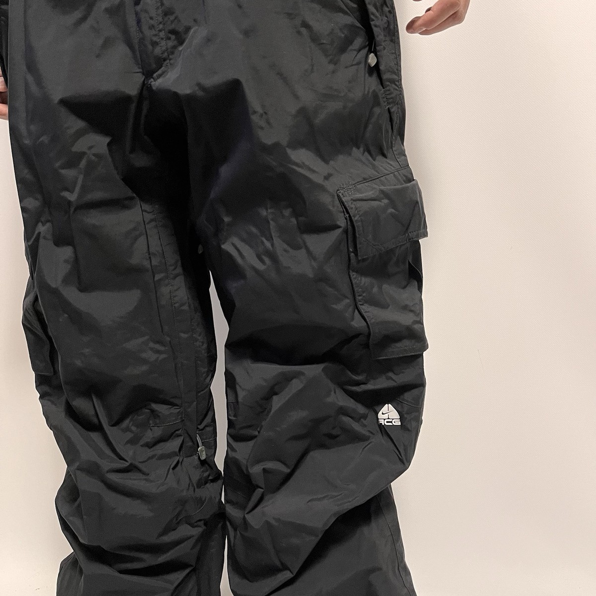 Vintage Nike ACG Ski Pants Nylon Black Mens Size XL | eBay