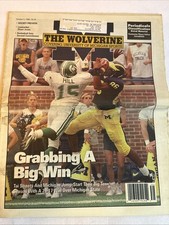 1998 Wolverine U Of M University Of Michigan Newspaper Dhani Jones Tai Streets