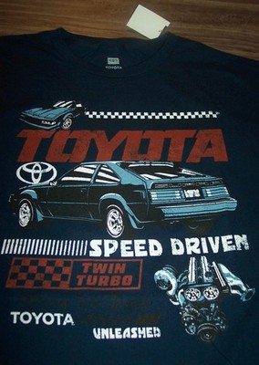Vintage Style TOYOTA SUPRA Twin Turbo CAR T-Shirt MENS SMALL NEW w
