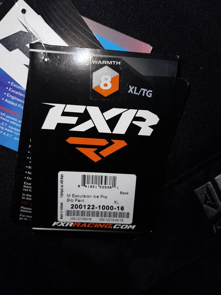 Baberos negros para moto de nieve FXR Excursion Foto 2 de 4