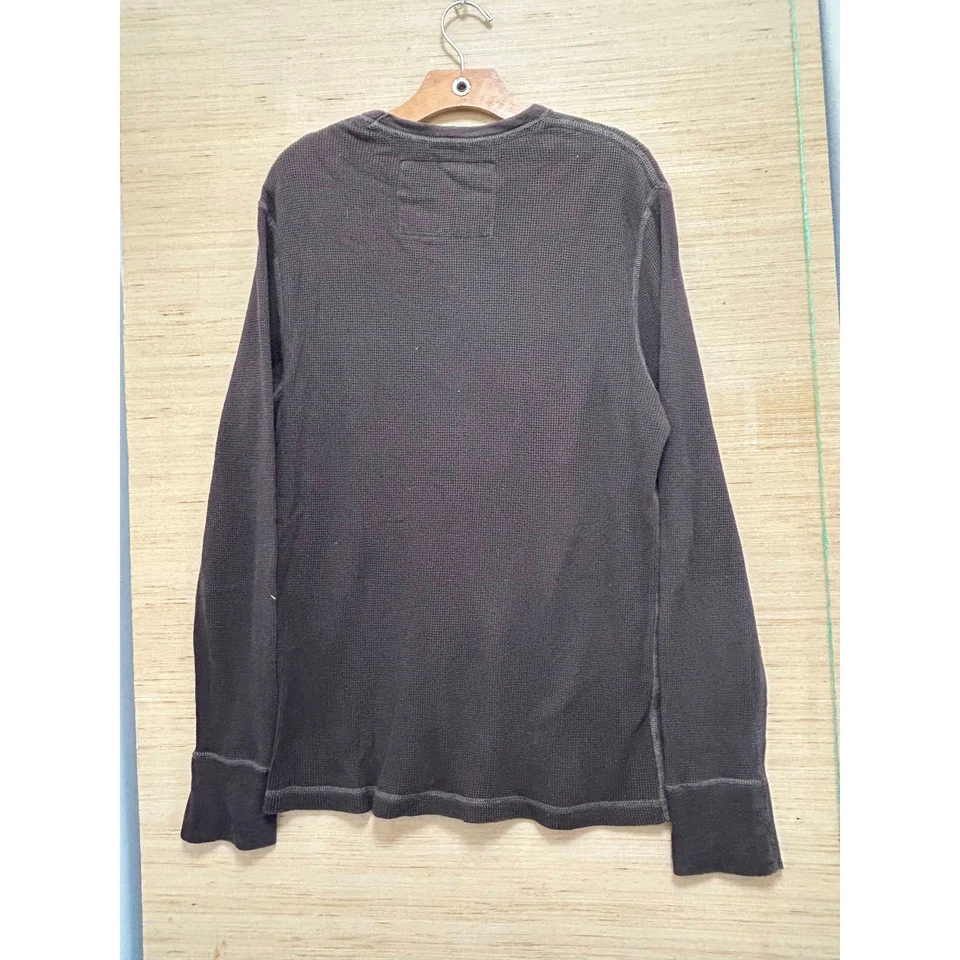 Camisa Tejida Gofre Térmica Manga Larga American Eagle Outfitters Para Hombres Talla L G Foto 3 de 4