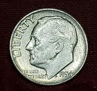 1954-P Roosevelt Dime Silver Free Shipping