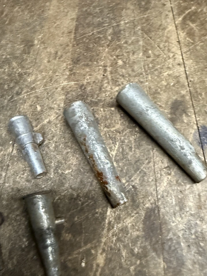 Antique Rare VT Vermont Rolled Tin Metal Maple Syrup Tree Sap Taps Spouts Lot - Image 4 of 4