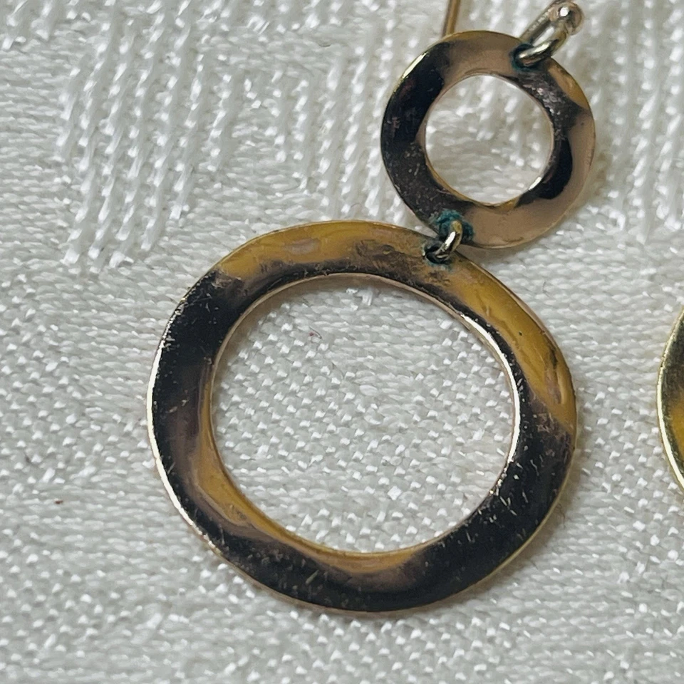 Ippolita Rosé Wavy Hoop Earrings Sterling Silver with 24K Rose Gold Overlay - Image 3 of 4