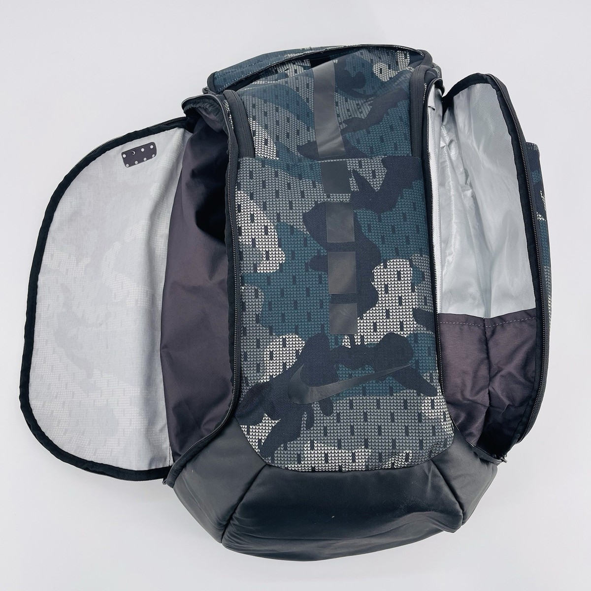 Nike Hoops Elite Pro Mens Basketball Backpack Black Green Camo
