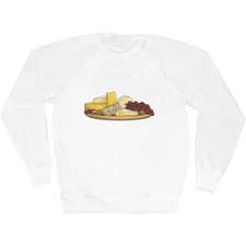 'Cheese and Grapes Board' Adult Sweatshirt / Sweater / Jumper (SW046478)