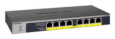 NETGEAR GS108PP - Switch - 8 Anschlüsse - an Rack montierbar
