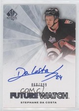 2011-12 SP Authentic Auto Future Watch 60/999 Stephane Da Costa #272 Auto 10r6