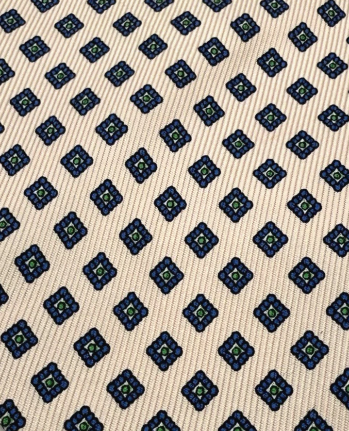 Brooks Brothers Makers 100 % seda italiana rosa claro con diamantes verdes azules Foto 2 de 4