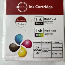 2 Black & 1 Color Ink Cartridges for Canon PIXMA iP100 Mobile Printer