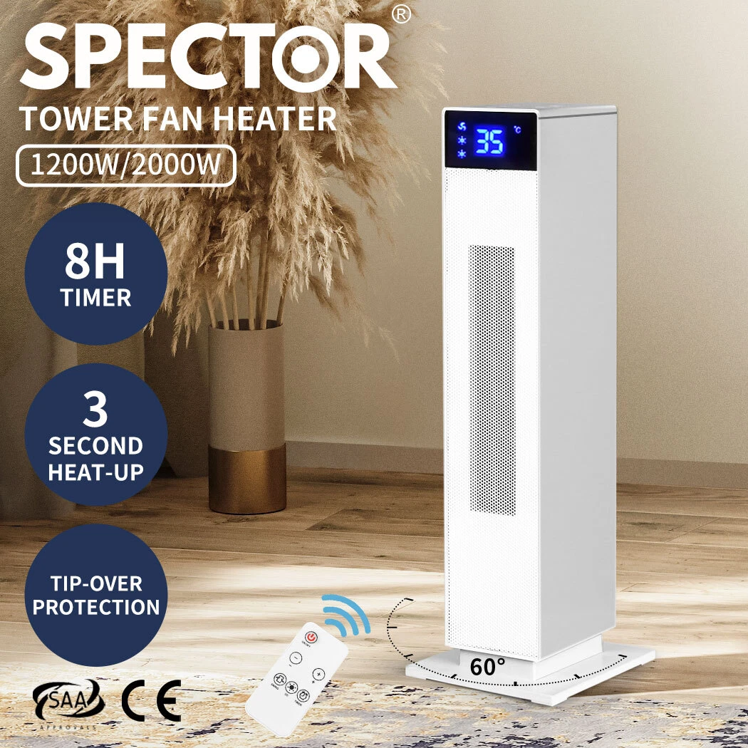 Spector Electric Heater 2000W Fan Heaters Portable Instant Fast Heating  Remote | eBay