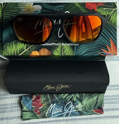 Maui Jim Wedges MJ 880 02A Black Lava Frame + Hawaii Lava