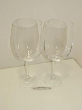 BOHEMIA CRYSTALITE BORDEAUX WINE GLASS LOT OF 2 PREOWNED FREE SHIP